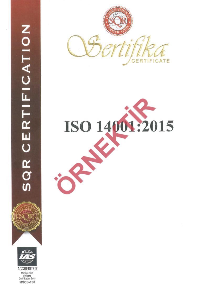 ISO 14001:2015 Belgesi